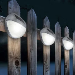 Led-Solar-Zaunlicht Kaltweis
