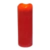 Led-Wachskerze Mit Timer 7X20Cm Rot
