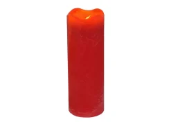 Led-Wachskerze Mit Timer 7X20Cm Rot