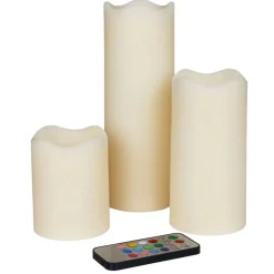 Led-Wachskerzen Mit Farbwechsler 3Er-Set