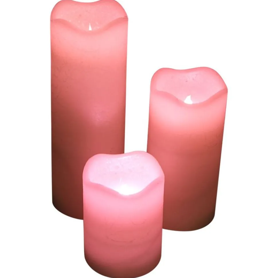 Led-Wachskerzen Mit Farbwechsler 3Er-Set