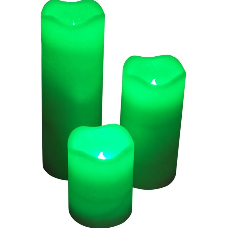 Led-Wachskerzen Mit Farbwechsler 3Er-Set