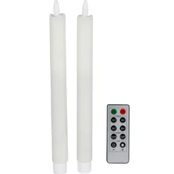 Led Wachs-Tischkerze Mit Timer Und Fernbedienung 2Er-Set
