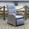 Loungesessel 61,5X107X70Cm 2Er-Set Anthrazit