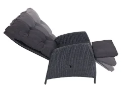 Loungesessel 61,5X107X70Cm 2Er-Set Anthrazit