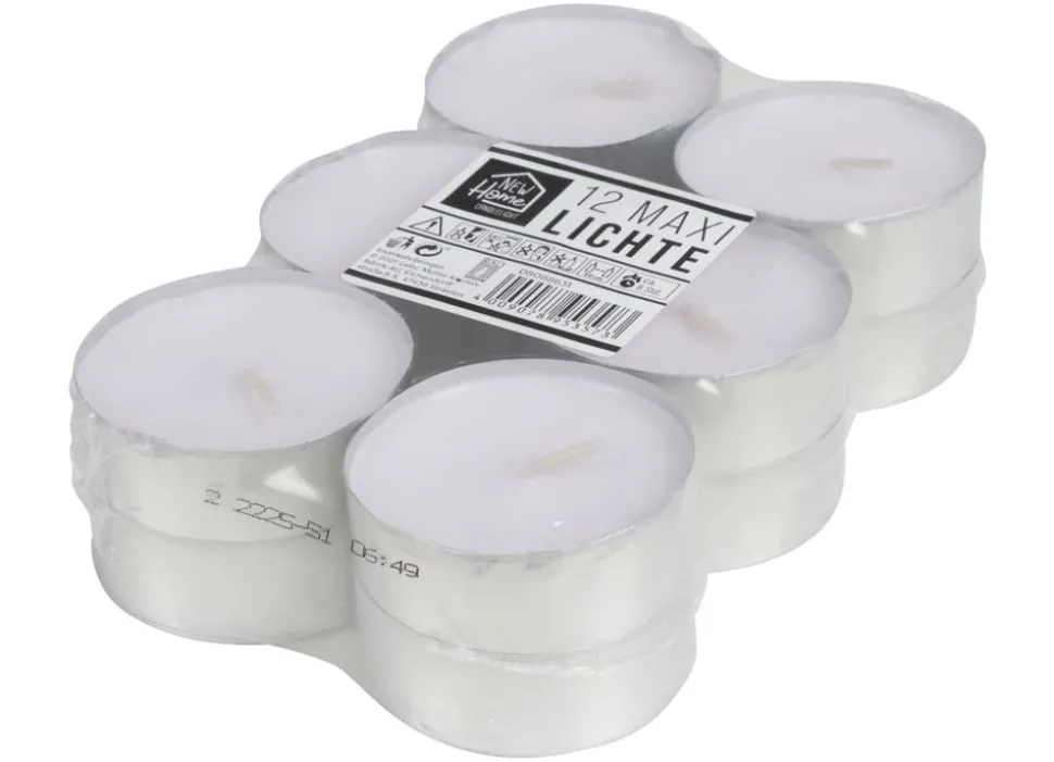 Maxi-Teelichte 12Er-Set