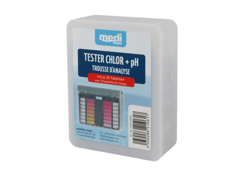 Medipool Tester Chlor + Ph Mit Je 20 Tabletten