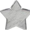 Metall-Dekotablett Stern 36Cm Silber