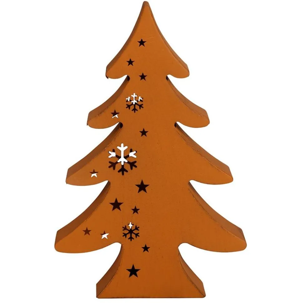 Metall-Deko Tanne Im Cut-Out Design 40Cm
