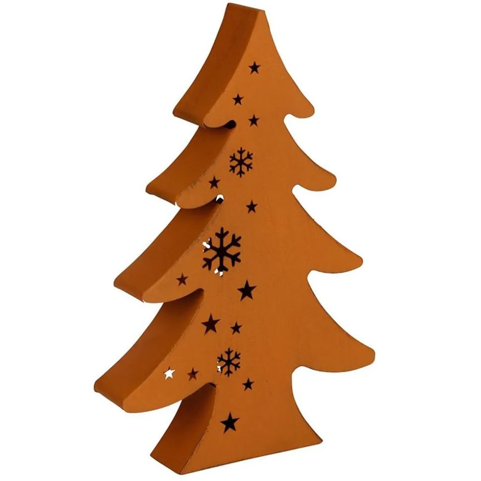 Metall-Deko Tanne Im Cut-Out Design 40Cm