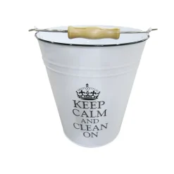 Metall-Eimer Keep Calm 10 Liter
