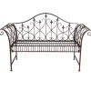 Metall-Gartenbank Rostbraun