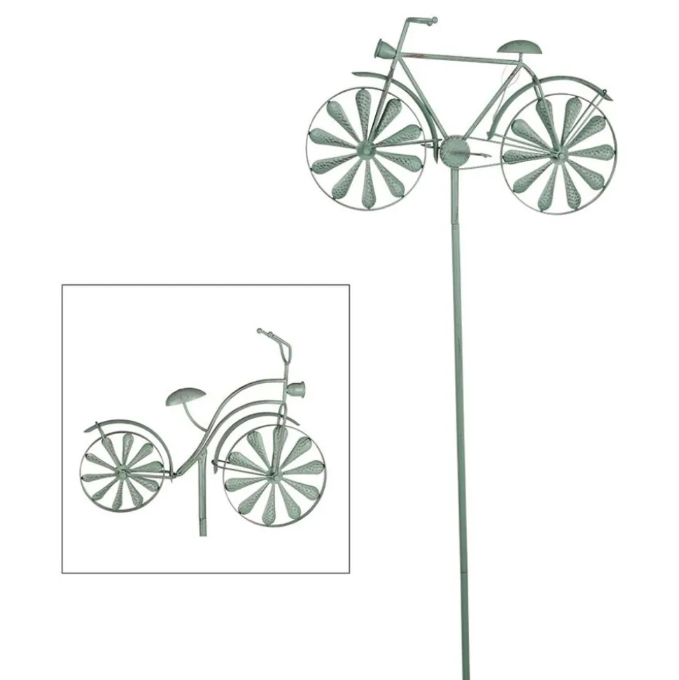 Metall-Gartenstab Fahrrad 160Cm Antik-Grun