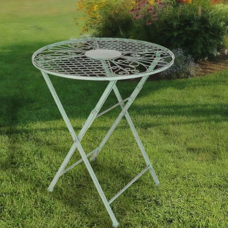 Metall-Klapptisch Antik-Grun