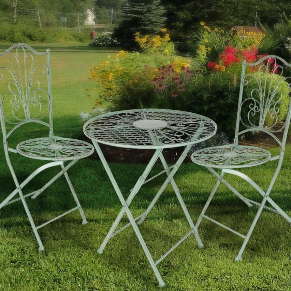 Metall-Klapptisch Antik-Grun