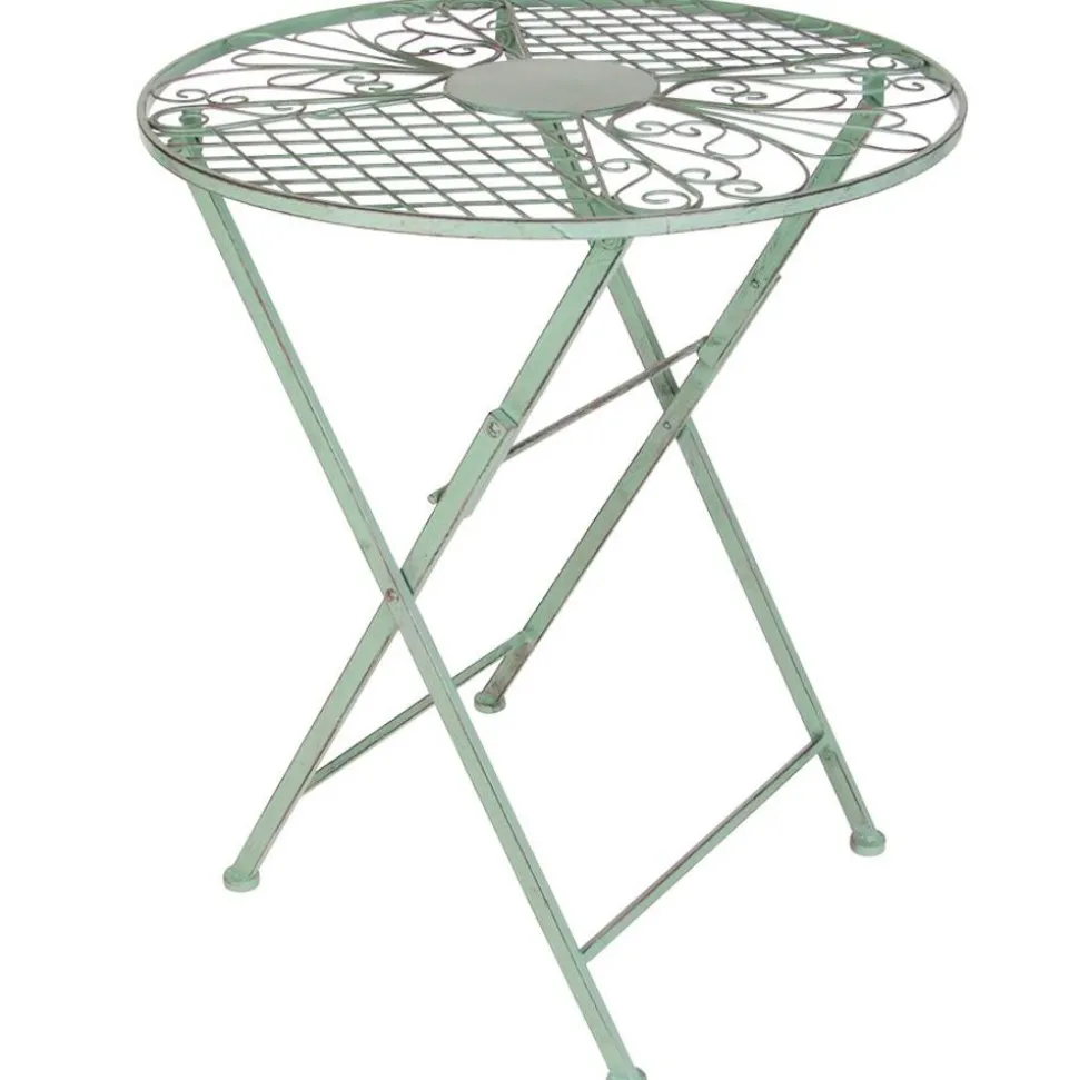 Metall-Klapptisch Antik-Grun