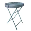 Metall-Tablett-Klapptisch Antik-Grun