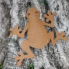 Metall-Wanddeko Frosch Rusty 32X30Cm Rostbraun
