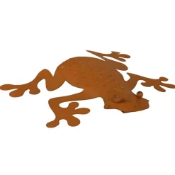 Metall-Wanddeko Frosch Rusty 32X30Cm Rostbraun