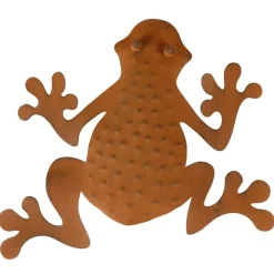 Metall-Wanddeko Frosch Rusty 32X30Cm Rostbraun