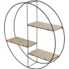 Metall-Wandregal Rund Boho-Style 45Cm