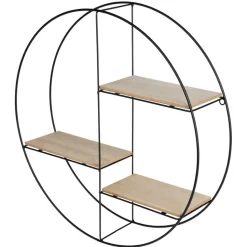Metall-Wandregal Rund Boho-Style 45Cm