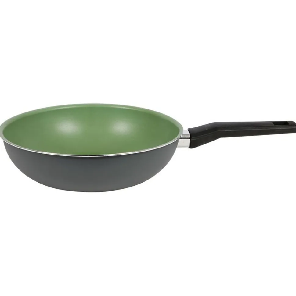 Michelino Alu-Wok 28Cm Grun/Anthrazit