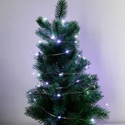 Mikro-Led-Drahtlichterkette Mit 40 Leds Und Timer 4,2M Kaltweis