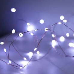 Mikro-Led-Drahtlichterkette Mit 40 Leds Und Timer 4,2M Kaltweis