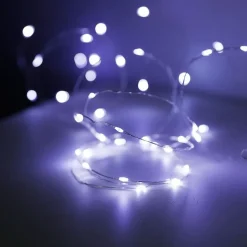 Mikro-Led-Drahtlichterkette Mit 40 Leds Und Timer 4,2M Kaltweis