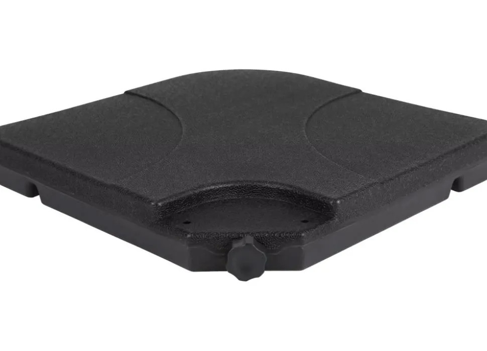 Modulare Ampelschirmplatten 4Er-Set Schwarz
