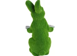 Osterhase In Gras-Optik Mit Deko-Blatt