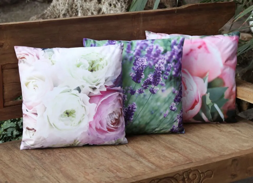 Outdoorkissen Blumenmotive 45X45Cm