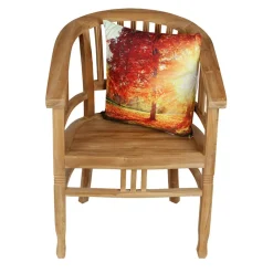 Outdoorkissen Herbstbaum Mit Sonnenstrahlen 45X45Cm