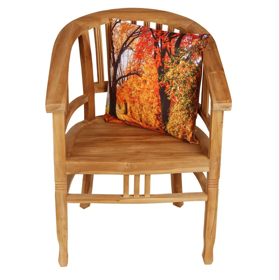 Outdoorkissen Herbstweg Orange 45X45Cm