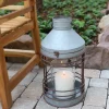 Outdoor-Laterne Aus Zink Mit Glaseinsatz 51,5Cm