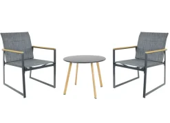 Outdoor-Loungesessel Aus Metall Mit Textilbespannung 2Er-Set