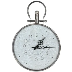 Outdoor Metall-Wanduhr Verzinkt 31,5X46Cm
