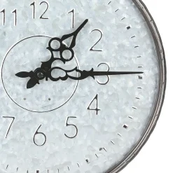 Outdoor Metall-Wanduhr Verzinkt 31,5X46Cm