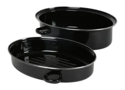 Ovaler Gansebrater Mit Griffen 40X29X17Cm