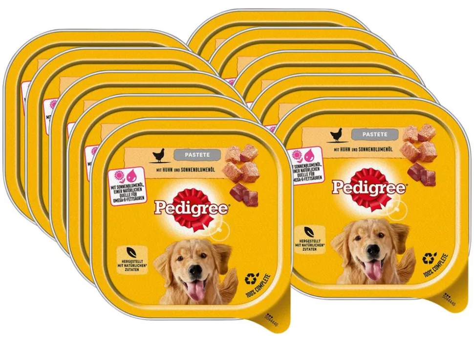 Pedigree Pastete Mit Huhn + Sonnenblumenol Schale 300G