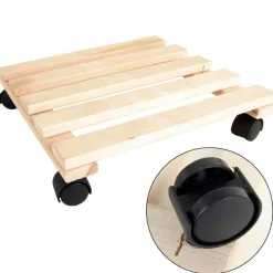 Pflanzenroller Aus Buchenholz 30X30Cm