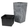 Pflanzkübel Mit Einsatz Urbi Square Effect 32,5X62X32,5Cm Marengo-Grau
