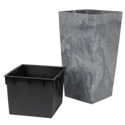 Pflanzkübel Mit Einsatz Urbi Square Effect 32,5X62X32,5Cm Marengo-Grau