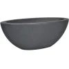 Pflanzschale Oval Anthrazit