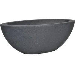 Pflanzschale Oval Anthrazit
