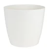 Pflanztopf Ella Mit Rollen 34,5X31Cm Cremeweis/Matt