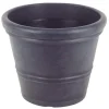 Pflanztopf Siena Rillen 52X43Cm Anthrazit