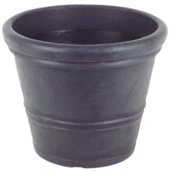 Pflanztopf Siena Rillen 52X43Cm Anthrazit