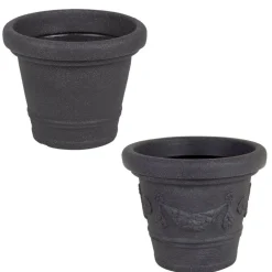 Pflanztopf Siena 29X24Cm Anthrazit